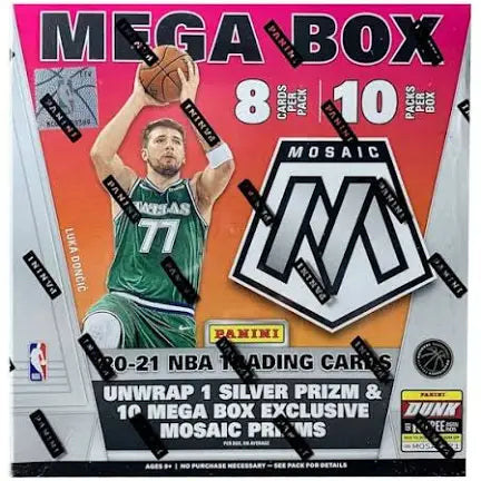 2020–21 Panini Mosaic Basketball Mega Box (Pink Fluorescent)
