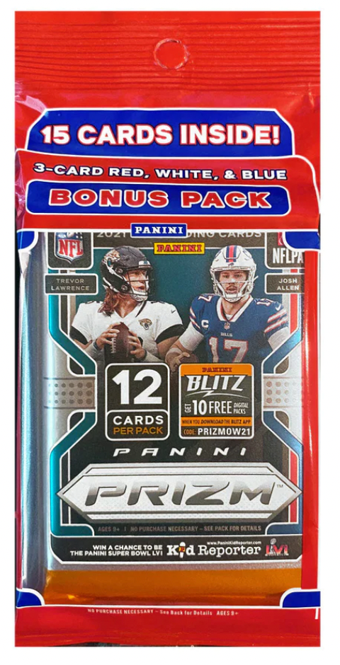 2021 Panini NFL Prizm Football Cello Multi-Pack